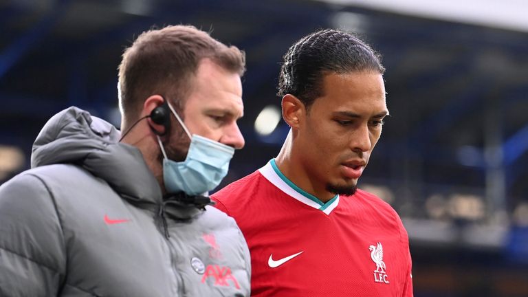 Klopp: şehir aynı yaralanma kriziyle şampiyonluk kazanamazdı 2 virgil van dijk limps off injured at goodison park