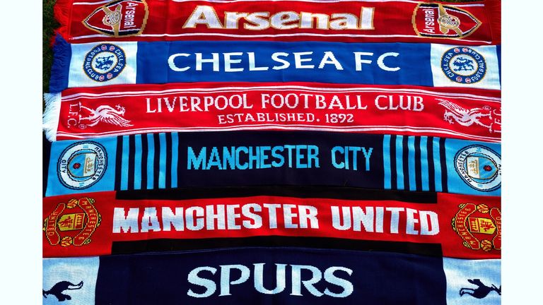Süper lig çöktü: geride kalan kilit sorular 6 european super league reaction a selection of scarves pictured in london of the english soccer premier league teams arsenal, chelsea, liverpool, manchester city, manchester united and tottenham hotspur, who announced in a joint statement they are to join a new european super league. picture date: monday april 19, 2021.